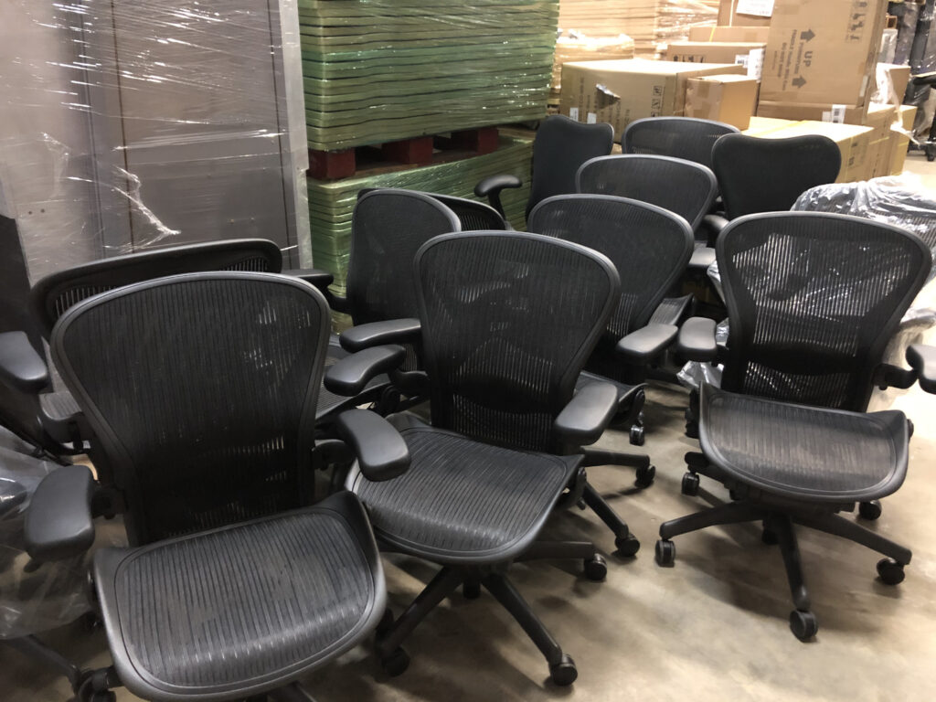 Used and refurbished Herman Miller chair